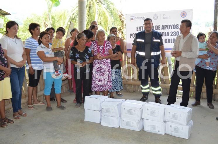  Hacen llegar apoyos por declaratoria de emergencia a comunidades de Tlapacoyan.

