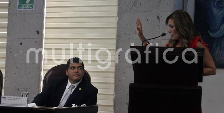 A nombre de los integrantes del Grupo Legislativo del PAN, la diputada María Josefina Gamboa presentó iniciativa de reforma al Código Penal para el Estado, a fin de que el robo de instalaciones eléctricas sea penado de una manera ejemplar y así evitar que se siga dando el hurto de materiales.