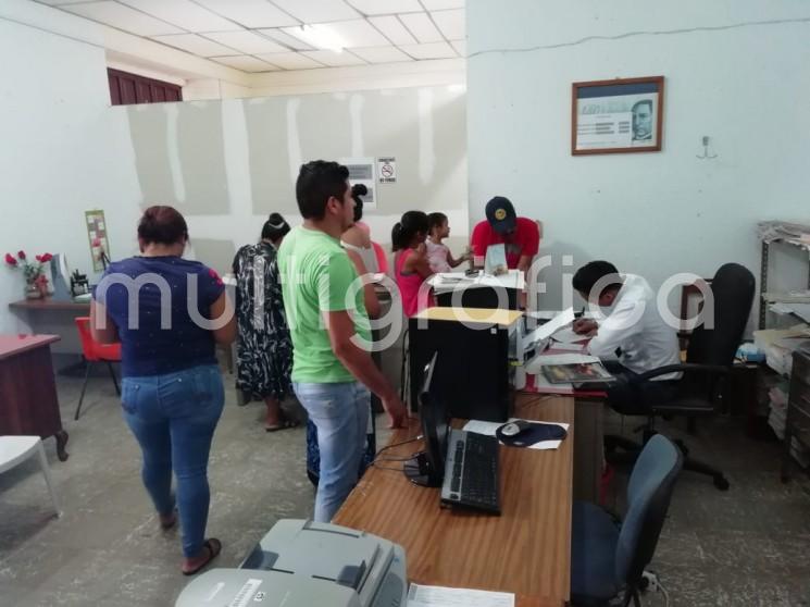 Registro civil inició con poca actividad en este 2019.
