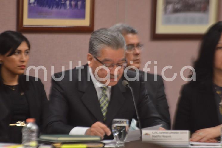 Ante la Comisión Permanente de Vigilancia del Congreso del Estado, presidida por el diputado Eric Domínguez Vázquez, compareció el titular del Órgano de Fiscalización Superior del Estado (Orfis), Lorenzo Antonio Portilla Vásquez. 