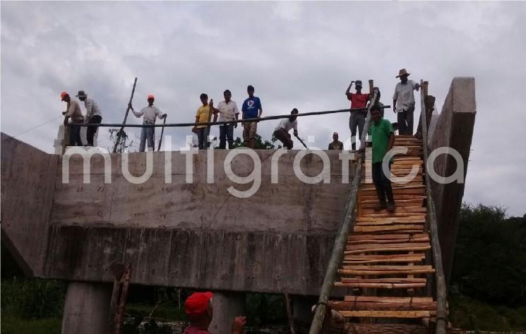  Confían en que su puente ya sea concluido en 2019.
