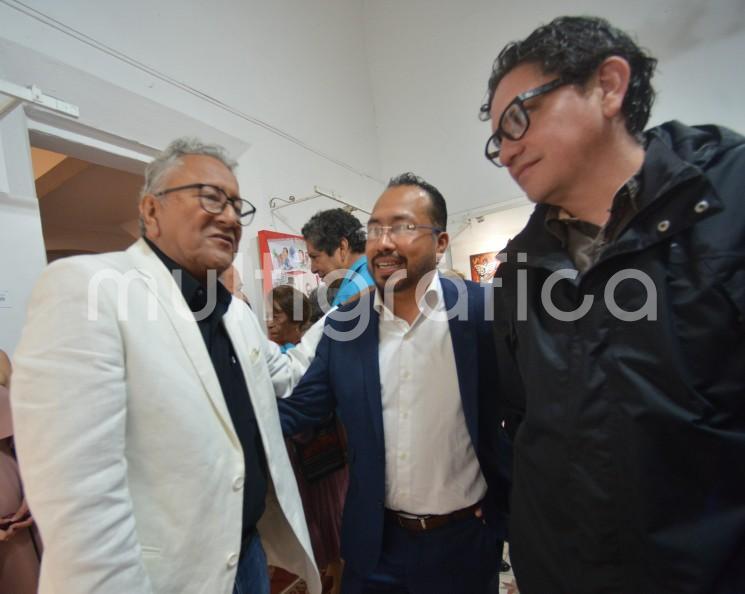 En la Casa de la Caricatura de la ciudad de Xalapa se inauguró la exposición  <em>El placer de pintar</em> en homenaje a la trayectoria de 40 años del reconocido caricaturista Fernando Morales FM.