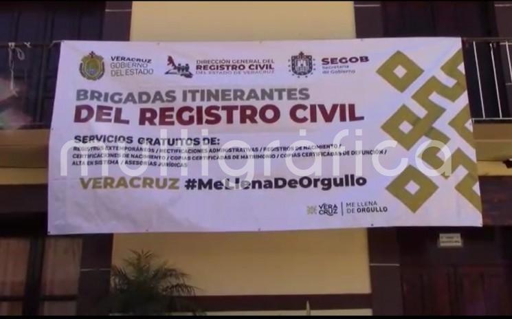 Brigada itinerante del Registro Civil llega a Tlapacoyan para este 22 de noviembre.
