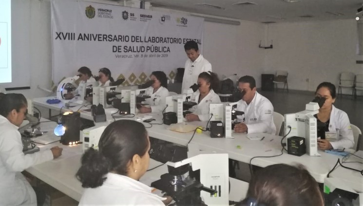 La Secretaría de Salud (SS) a través del Laboratorio Estatal de Salud Pública (LESP) llevó a cabo el Curso anual de Microscopistas de la Red Estatal de Diagnóstico de Enfermedades Transmitidas por Vector 2019.