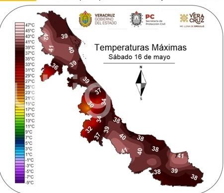 La Surada registró esta madrugada rachas de 70 km/h en Acayucan y 45 km/h en Orizaba, se prevé persista durante este día, debilitándose gradualmente conforme avance el domingo 17 de mayo al desarrollarse una vaguada sobre el suroeste del Golfo de México, misma que será apoyada por un campo de viento en altura para favorecer aumento del potencial de lluvias con actividad eléctrica, ráfagas de viento y la probabilidad de caída de granizo. 