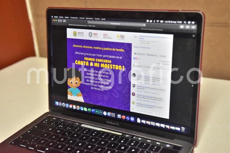  La Secretaría de Educación de Veracruz (SEV) informó que recibió 523 trabajos del Primer Concurso <em>Carta a mi maestro</em>, que tuvo como objetivo reconocer la labor de las y los educadores, eligiendo el jurado 50 epístolas de estudiantes, pero ante el número de interesados en la convocatoria seleccionó otras 50 de madres y padres de familias.