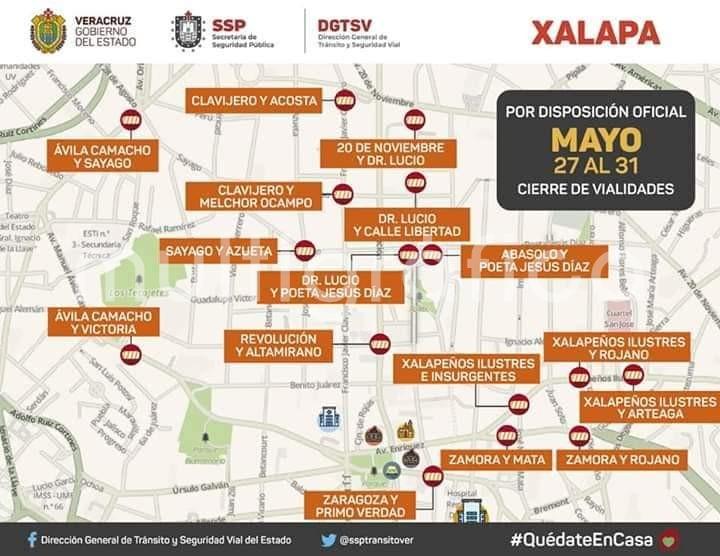 Mediante un decreto del gobernador Cuitláhuac García, las autoridades realizarán el cierre de  vialidades en el centro de las ciudades de algunos municipios, por ser los puntos de mayor crecimiento en contagios de coronavirus. 