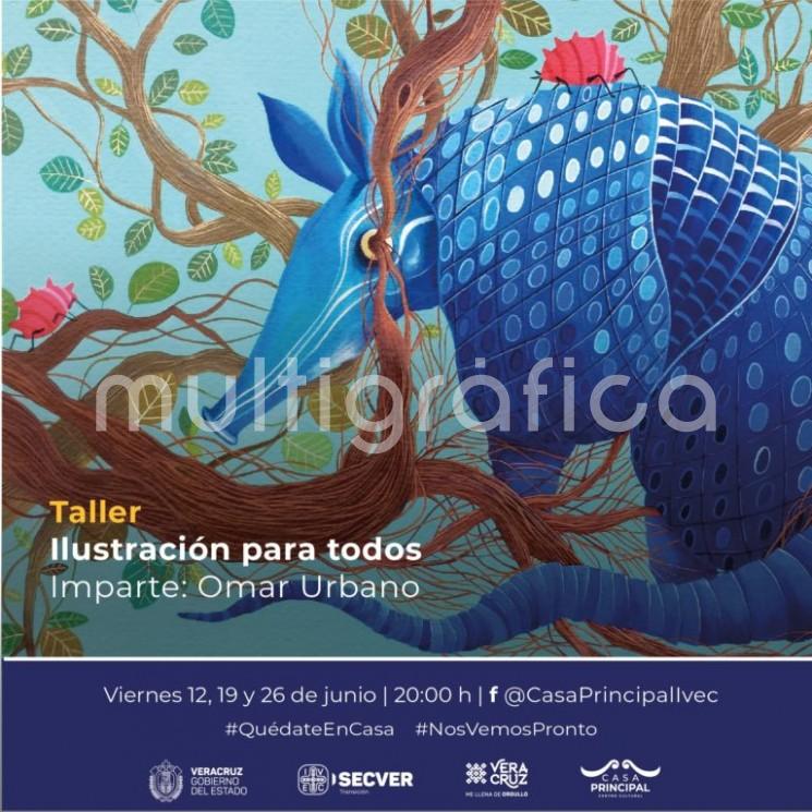 El Instituto Veracruzano de la Cultura, a través del Centro Cultural Casa Principal, presenta una alternativa más dentro de su propuesta de formación artística en línea: el taller <em>Ilustración para todos</em>, impartido por Omar Urbano.