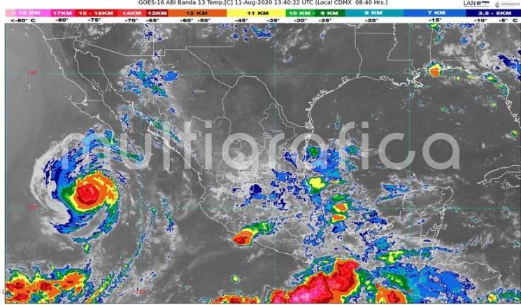 Durante este martes 11 de agosto se estiman acumulados en 24 horas de 5 a 20 mm de manera general y máximos de 50 a 70 mm, estos últimos especialmente en regiones montañosas y cuencas de los ríos Papaloapan, Coatzacoalcos y Tonalá, incluyendo la región de Los Tuxtlas.