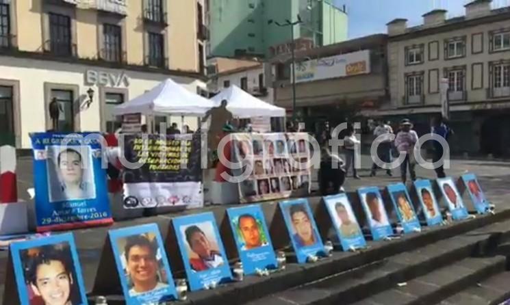 Familiares de desaparecidos se manifestaron en Plaza Lerdo en el <em>Día Internacional de las Víctimas de Desapariciones Forzadas</em>.    