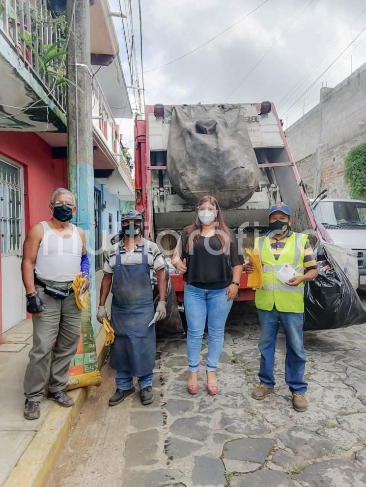 El H. Ayuntamiento de Teocelo, continúa reforzando las medidas de prevención para la población y trabajadores al servicio del Municipio.