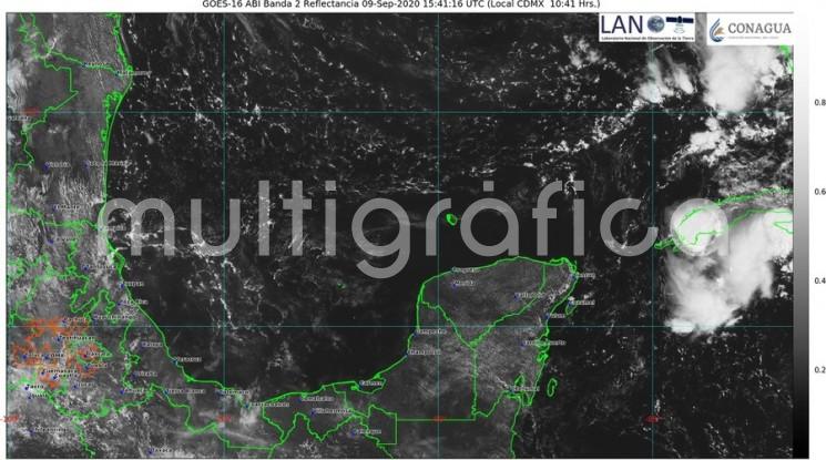 Probabilidad de tormentas y lluvias fuertes; Viento del norte con rachas hasta de 65 km/h en costa; Extreme precaución por deslaves, derrumbes, deslizamientos y crecidas de arroyos y ríos.