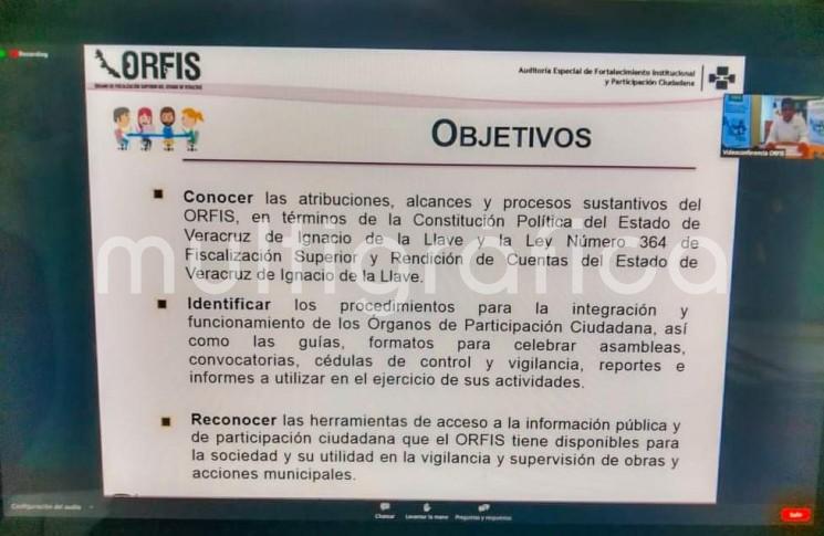 Funcionarios del Ayuntamiento de Teocelo participan constantemente en cursos de capacitación  impartidos por el ORFIS. 