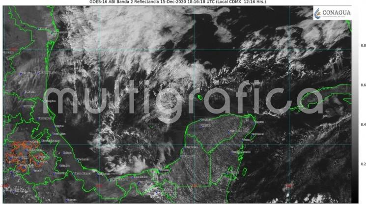 Se prevé que el frente frío núm. 21, ubicado actualmente sobre el sur de los Estados Unidos, también cruce rápidamente el estado de Veracruz el miércoles 16, provocando aumento del potencial de lluvias y descenso de la temperatura.