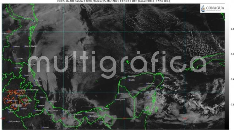 El frente frío núm. 40 se localiza esta mañana desde el Norte de Texas hasta el norte de Coahuila, esperándose ingrese al noroeste del Golfo de México esta noche, y recorra el estado de Veracruz entre la mañana y tarde del sábado 6. 