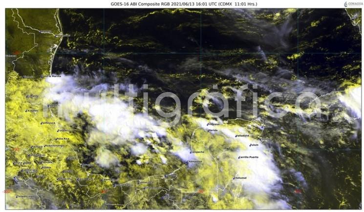 Lluvias sobre la mayor parte del estado, y en algunas regiones con tormentas, eventos que podrían variar en intensidad, cantidad y zonas de ocurrencia en función de la evolución de los sistemas meteorológicos. 