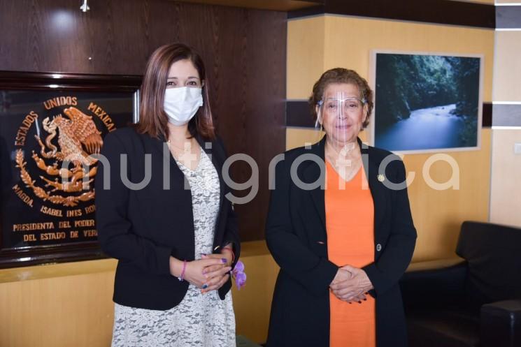 A fin de estrechar lazos y reforzar la cooperación interinstitucional, la Comisionada Presidenta del Instituto Veracruzano de Acceso a la Información (IVAI), Naldy Patricia Rodríguez Lagunes, visitó en las oficinas del Poder Judicial a la Magistrada Presidenta, Isabel Inés Romero Cruz. 