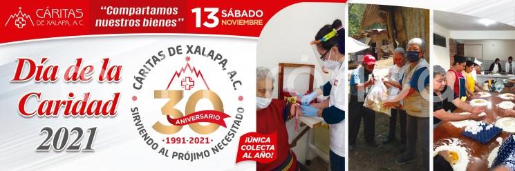 Cáritas de Xalapa anuncia su colecta anual, a realizarse el próximo sábado 13 de noviembre en Xalapa y localidades cercanas, con el apoyo de 2 mil voluntarios, debidamente identificados.  