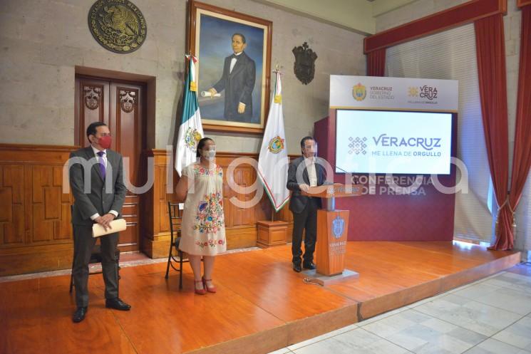 El gobernador Cuitláhuac García Jiménez y la titular de la Secretaría de Turismo, Xóchitl Arbesú Lago, informaron sobre la realización del la 23 edición de Cumbre Tajín a realizarse de manera presencial del 18 al 20 de marzo de 2022.