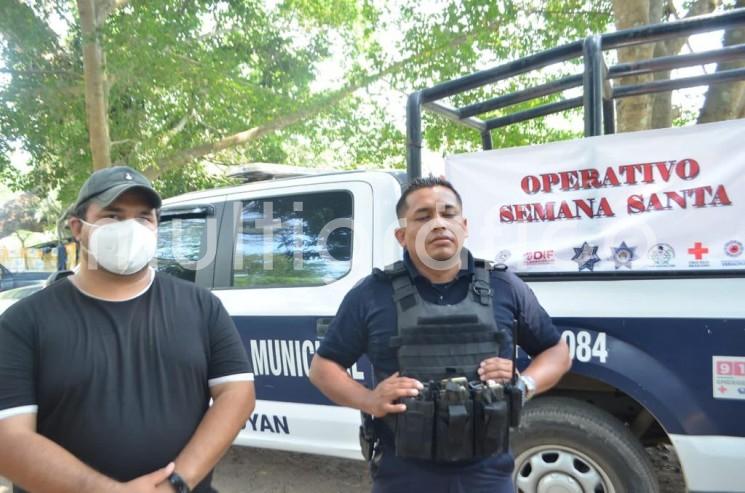 Con un despliegue de personal de Protección Civil y Seguridad Pública, en zonas de ríos del municipio de Tlapacoyan, se ha reforzado la vigilancia en las zonas de mayor afluencia turística como lo es La Palmilla, El Encanto y Rojo Gómez, ante la llegada de vacacionistas que acuden a disfrutar de este periodo vacacional.