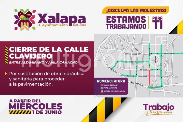 Con una inversión superior a los 8 millones de pesos y para resolver el deterioro que presenta, este miércoles 1 de junio comenzará la rehabilitación integral de la calle Francisco Javier Clavijero, en el tramo comprendido entre la avenida Manuel Ávila Camacho y la calle Manlio Fabio Altamirano.