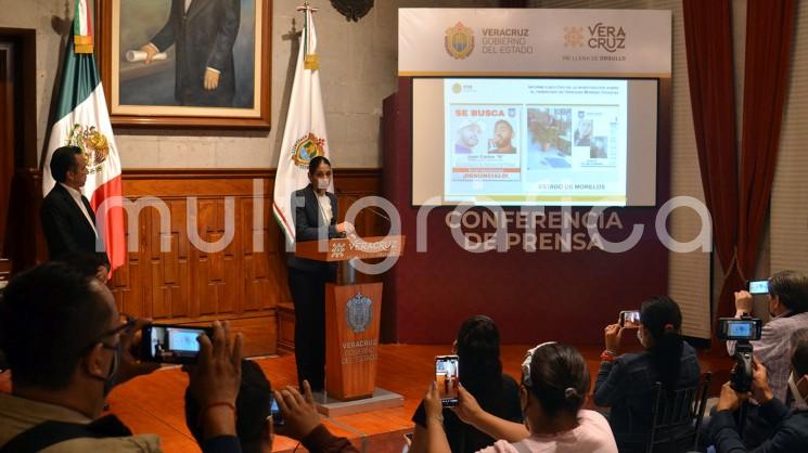 La fiscal general del Estado, Verónica Hernández Giadáns, en compañía del gobernador del Estado, Cuitláhuac García, informó sobre las investigaciones que dieron con el paradero del presunto asesino de Viridiana Moreno. 