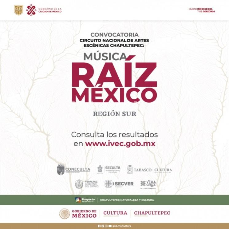 Presenta IVEC los resultados de la convocatoria Circuito Nacional de Artes Escénicas Chapultepec: Música Raíz México.