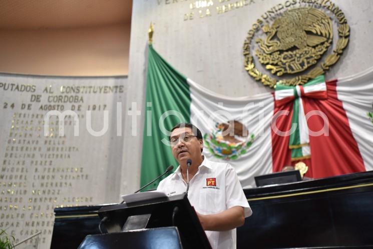 El legislador Ramón Díaz presenta una propuesta para exhortar a la presidenta del Poder Judicial a que informe sobre el estado de procesados por ultrajes a la autoridad

