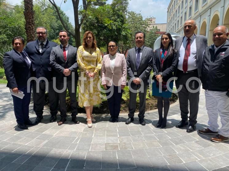 La Fiscal General del Estado, Verónica Hernández Giadáns, participó en una reunión para tratar el tema de la política migratoria, encabezada por el Presidente de México, Andrés Manuel López Obrador.