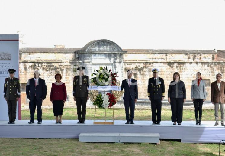 En representación de la LXVI Legislatura del Estado de Veracruz, la presidenta de la Mesa Directiva, diputada Cecilia Guevara, participó en el acto conmemorativo del 175 aniversario de la Gesta de los Niños Héroes de Chapultepec. 