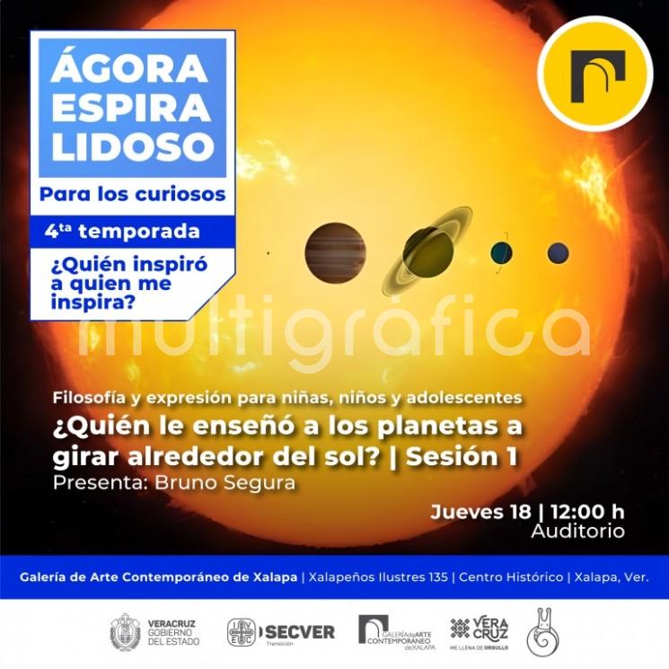 El Instituto Veracruzano de la Cultura invita a niñas, niños y adolescentes de entre 9 y 17 años de edad a ejercitar su curiosidad y desarrollar su pensamiento crítico en la nueva temporada de Ágoraespiralidoso, para los curiesa durante el ciclo noviembre 2022 - febrero del 2023 bajo el tema 