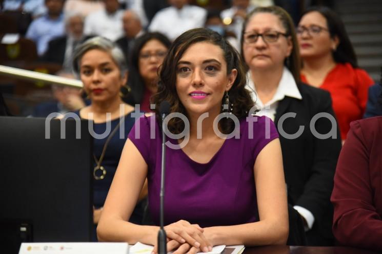 La titular de la Secretaría de Protección Civil en el estado, Guadalupe Osorno Maldonado, compareció ante esta Soberanía, con motivo de la glosa del Cuarto Informe de Gobierno. 