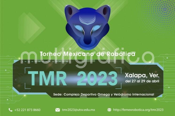 La Federación Mexicana de Robótica y la Universidad Tecnológica del Sureste de Veracruz, organizarán el Torneo Mexicano de Robótica 2023 (y Abierto Mexicano de Robótica) en Xalapa, Veracruz, del 27 al 29 de abril de 2023.