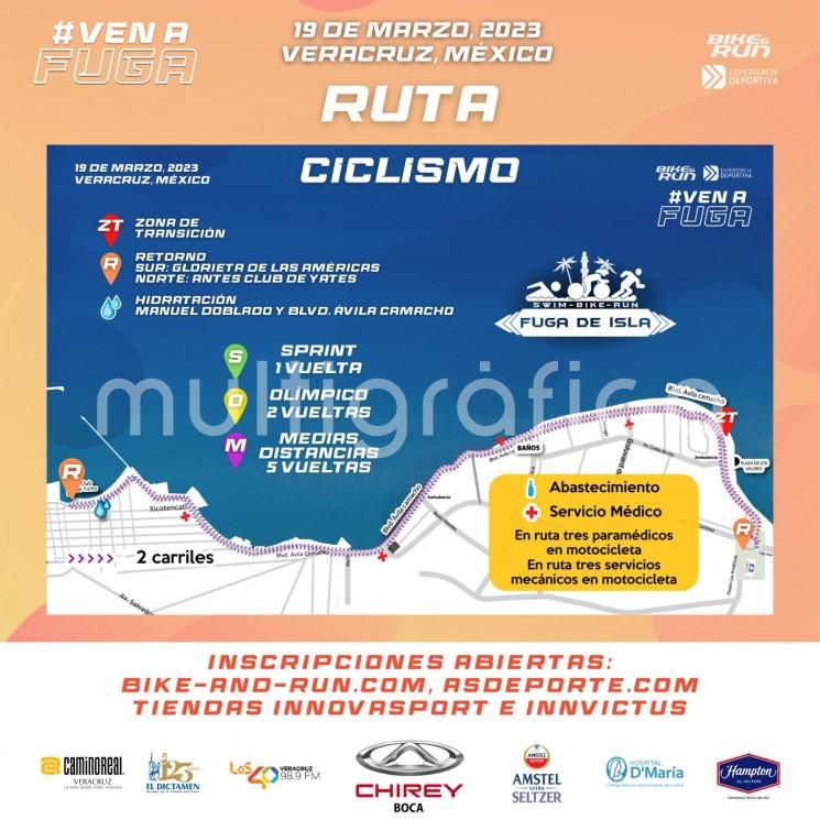 Todo se encuentra listo para la edición #11 del Triatlón Fuga de Isla de Sacrificios, las inscripciones están por agotarse para el magno evento deportivo que se realizará este domingo 19 de marzo a partir de las 06:20 horas, informó el director general, Francisco Reséndiz Guevara. 