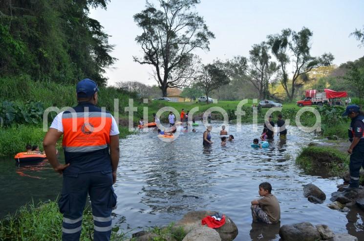 Saldo blanco en los ríos de Tlapacoyan, durante Semana Santa. Hasta jueves sin incidentes, y fin de semana con escasa afluencia  debido a la presencia del frente frío.
