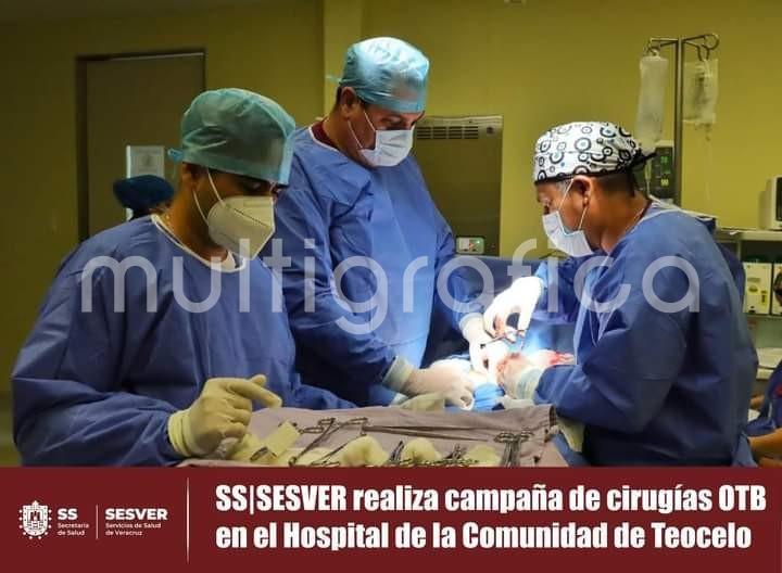 el Hospital de la Comunidad de Teocelo, lleva a cabo desde el 11 y hasta el 16 de abril, la Jornada de cirugía de Oclusión Tubaria Bilateral (OTB), también conocida como salpingoclasia.  