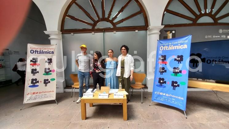 Fue presentado el programa del Festival de Cine Infantil <em>Ofatálmica</em> a desarrollarse del 27 al 30 de julio en esta ciudad de Xalapa en la Galería de Arte Contemporáneo de Xalapa, y el Parque Juárez. 