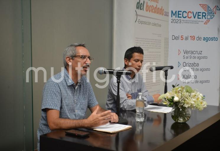 Darío García Franco, subdirector de Planeación y Vinculación del IVEC dio a conocer los detalles de la cuarta edición del Mercado de Empresas Culturales y Creativas (MECCVER) 2023 que tiene lugar del  5 al 19 de agosto en tres recintos IVEC, de Veracruz, Orizaba y Xalapa. 