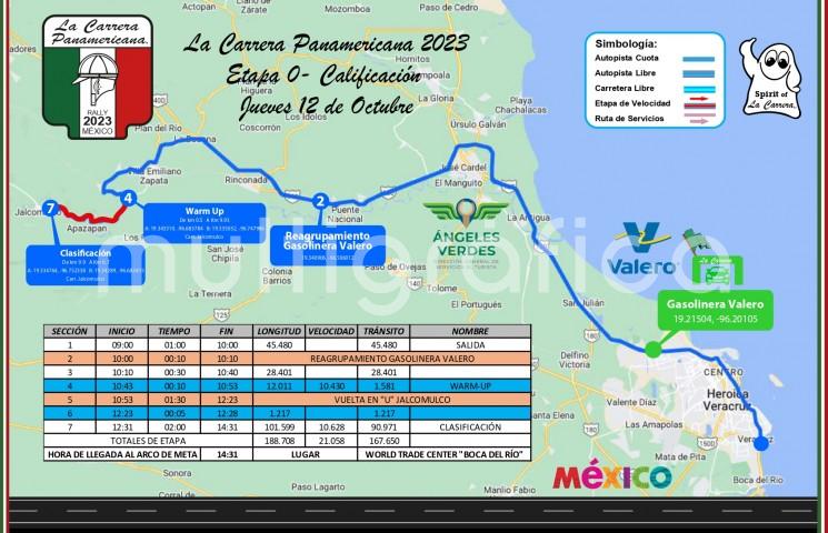 Por tercer año consecutivo, La Carrera Panamericana partirá Veracruz, el próximo viernes 13, y recorrerá 3 mil 500 kilómetros a través de Oaxaca, Ciudad de México, Querétaro, Guanajuato, Aguascalientes y San Luis Potosí, con la meta final estimada para el jueves 19 en la capital de Nuevo León.