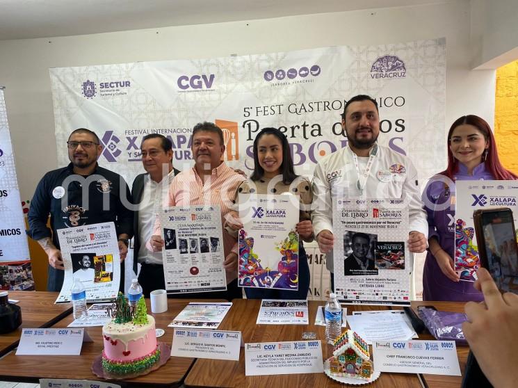 Del 22 al 26 de noviembre, el Festival Xalapa y su Cultura con la quinta edición del Festival Puerta de los Sabores, una cumbre gastronómica que destacará la riqueza culinaria de las 7 regiones de Veracruz, centrada en la repostería y confitería bajo el lema Mi dulce Veracruz.