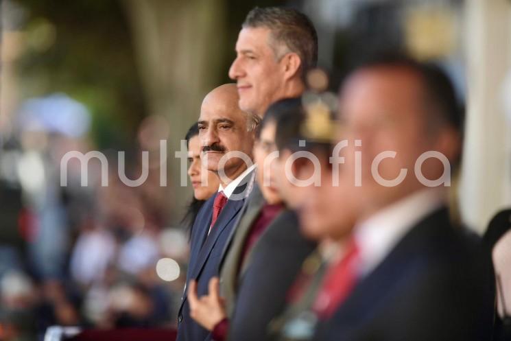 El presidente municipal Ricardo Ahued Bardahuil asistió al desfile cívico militar conmemorativo del 113 aniversario del inicio de la Revolución Mexicana, evento encabezado por el gobernador Cuitláhuac García Jiménez, integrantes de su gabinete y autoridades militares. 