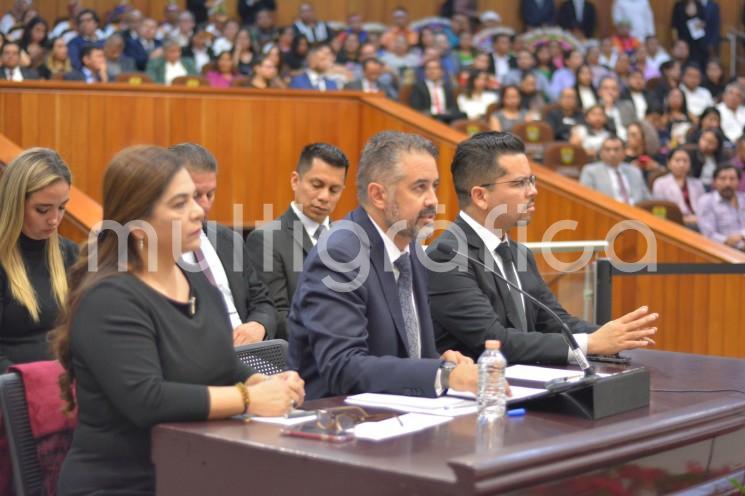  En la recepción de las comparecencias correspondientes a la glosa del Quinto Informe de Gobierno, la Comisión Permanente de Turismo de la LXVI Legislatura atendió la presentación del titular de la Secretaría de Turismo y Cultura del estado (Sectur), Iván Francisco Martínez Olvera. 