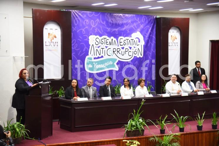 En el auditorio Sebastián Lerdo de Tejada del Palacio Legislativo, la presidenta de la Mesa Directiva de la LXVI Legislatura, diputada Adriana Esther Martínez Sánchez, dio la bienvenida a las y los participantes del Comité Coordinador Infantil del SEA, así como a la secretaria técnica de la Secretaría Ejecutiva del SEA, Adriana Paola Linares Capitanachi.