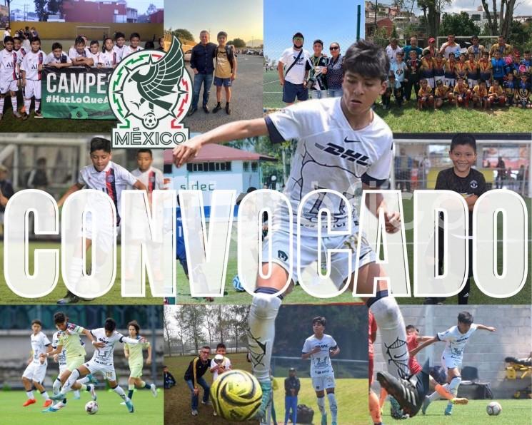 Con apenas seis meses como canterano de los Pumas de la UNAM, el joven futbolista coatepecano, José Ángel Pedraza Navarro conocido como Sotse, recibió su primera convocatoria para integrarse a la Selección Nacional de México categoría Sub-13, para participar en la Súper Copa que se llevará a cabo del lunes 5 al 11 de agosto en las instalaciones de la Federación Mexicana de Futbol (FMF) en Toluca, Estado de México. 