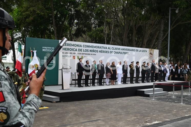 El gobernador Cuitláhuac García Jiménez encabezó la ceremonia conmemorativa por el 177 aniversario de la Gesta Heroica de los Niños Héroes, donde autoridades de los tres órdenes y Fuerzas Armadas rindieron homenaje a los cadetes que, en 1847, defendieron con valentía la soberanía nacional frente al ejército estadounidense.