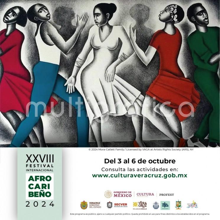 La Secretaría de Cultura de Veracruz invita a disfrutar de las actividades artísticas del XXVIII Festival Internacional Afrocaribeño que se realizará del viernes 4 al domingo 6 de octubre en la Plaza de Armas del Zócalo en el Centro Histórico del Puerto de Veracruz, donde participará un gran elenco nacional e internacional.