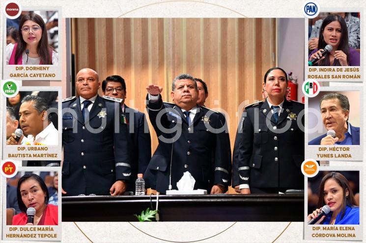 En cumplimiento de lo que mandata el Artículo 51 de la Constitución Política del estado, la LXVII Legislatura de Veracruz llevó a cabo la recepción de la comparecencia del titular de la Secretaría de Seguridad Pública (SSP) con respecto a las acciones y resultados registrados en el sexto año de labores de la presente administración estatal.