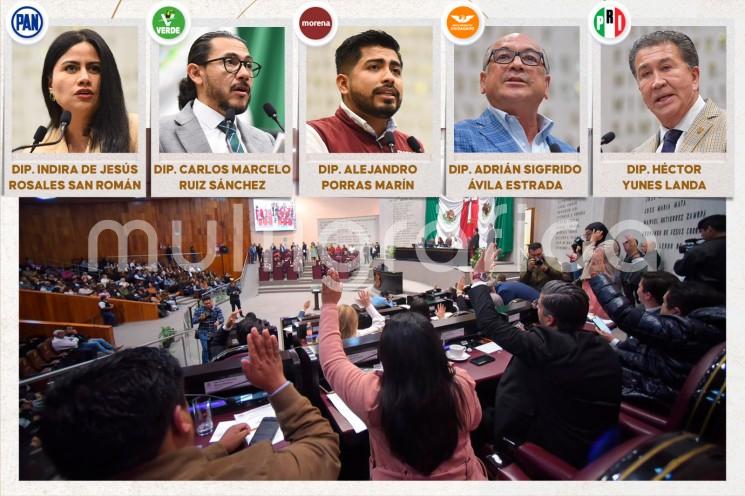 
Participan en la discusión diputadas y diputados de las distintas fuerzas políticas del estado representadas en esta legislatura