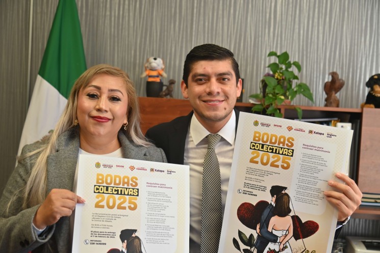 Invitan a la población a participar en la campaña gratuita Bodas Colectivas 2025.